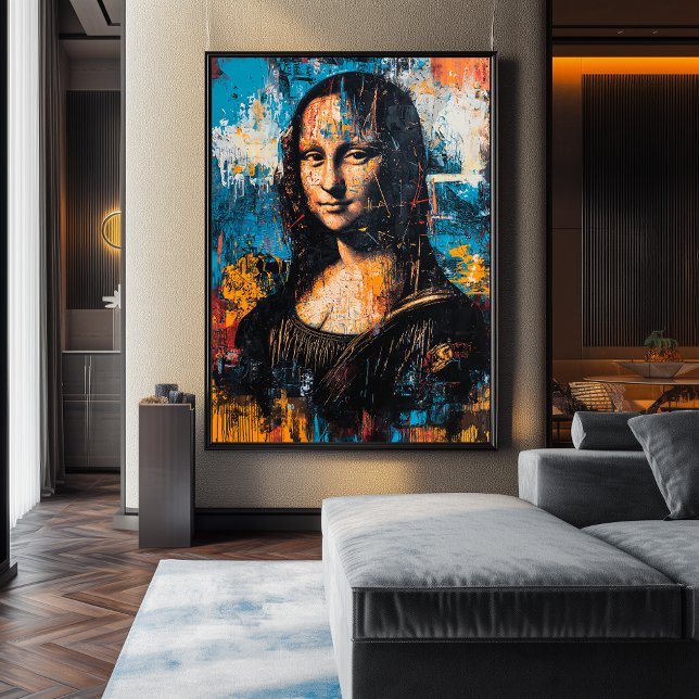 Expressionist Mona Lisa Poster – Bold Contemporary (Creator Uploaded)