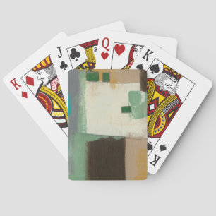 Expressionist Painting with Heavy Brush Strokes Playing Cards