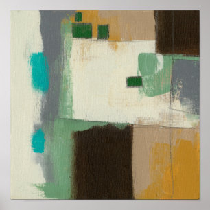 Expressionist Painting with Heavy Brush Strokes Poster