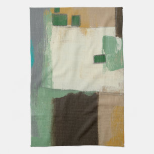 Expressionist Painting with Heavy Brush Strokes Tea Towel