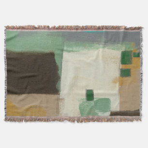 Expressionist Painting with Heavy Brush Strokes Throw Blanket