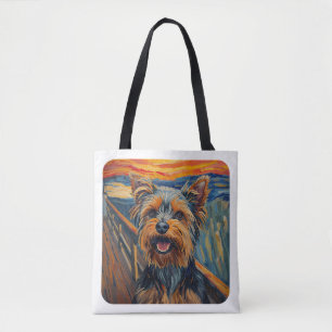 Expressionist Painting Yorkshire Terrier / Yorkie Tote Bag