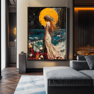 Expressionist The Birth of Venus – Bold Reimagined Poster