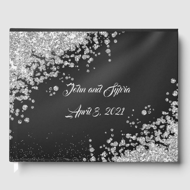 Expressions Bling Jewellery Wedding Theme Guest Book (Front)
