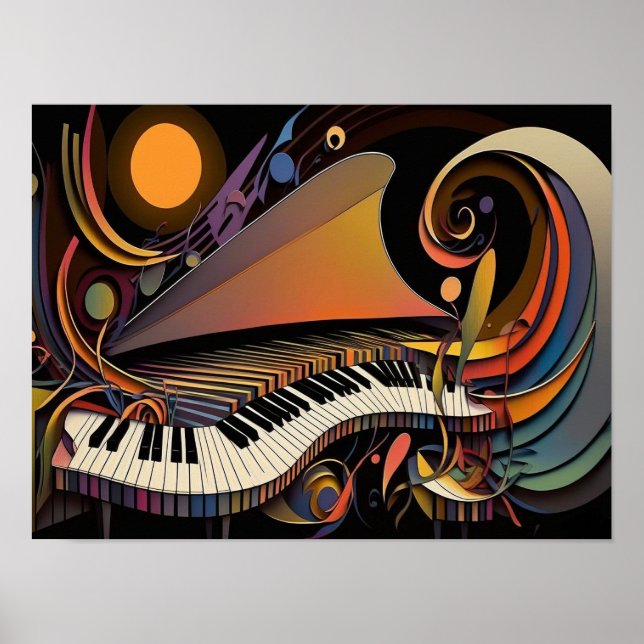 Expressions of Jazz Wall Picture Poster (Front)