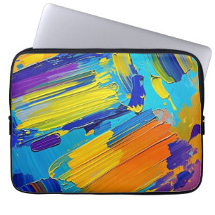Expressive abstract art design wall decor poster laptop sleeve