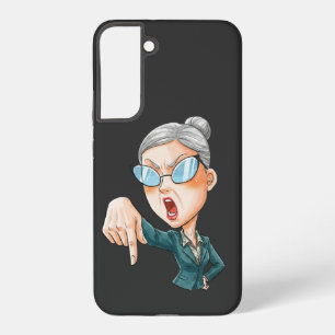 Expressive Angry Woman Art Samsung Galaxy Case