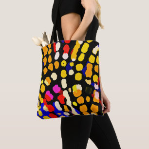Expressive Color Play Pattern Tote Bag