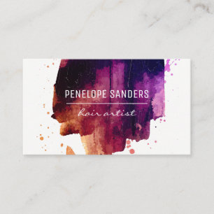 Expressive Colour Brushed Business Card