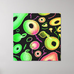 Expressive Colour Pattern Abstract Artistry Canvas Print