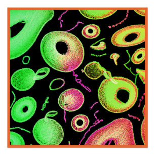 Expressive Colour Pattern Abstract Artistry Poster