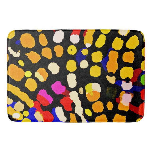 Expressive Colour Play Pattern Bath Mat (Front)