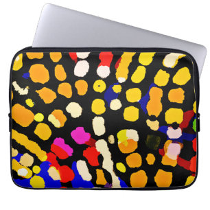 Expressive Colour Play Pattern Laptop Sleeve