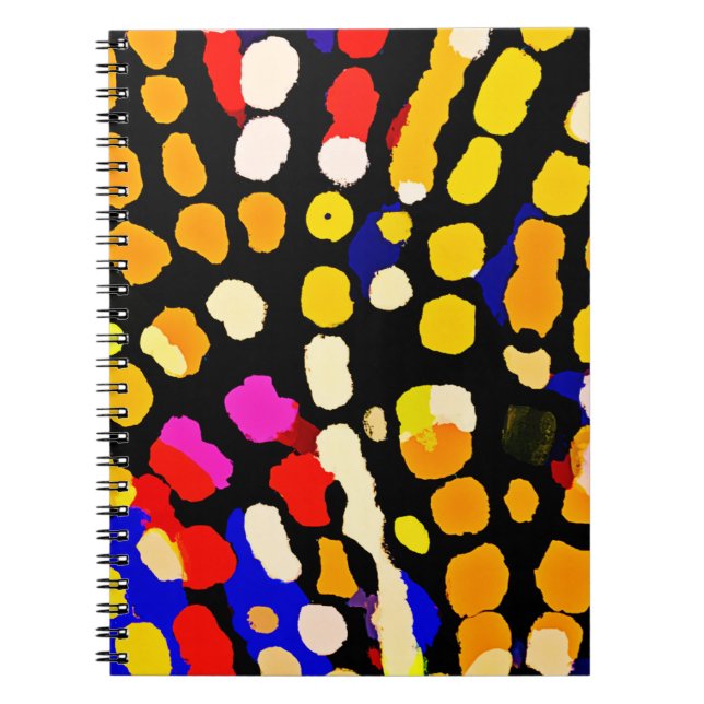 Expressive Colour Play Pattern Notebook (Front)