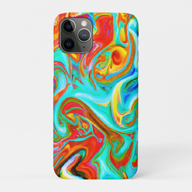 Expressive Colourful Abstractions Pattern Case-Mate iPhone Case (Back)