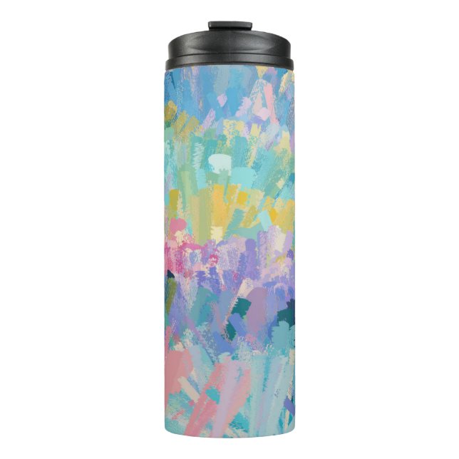 Expressive Colourful Foliage Thermal Tumbler (Front)