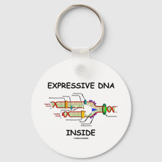 Expressive DNA Inside (DNA Replication) Key Ring