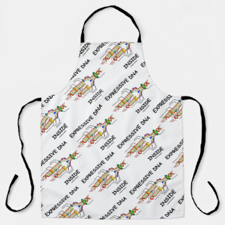 Expressive DNA Inside Molecular Biology Humour Apron
