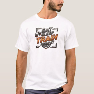 Expressive EAT SLEEP TRAIN REPEAT Original Design T-Shirt