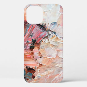 Expressive embossed pasty oil paints and reliefs. iPhone 12 case
