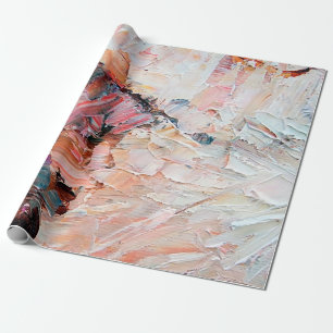 Expressive embossed pasty oil paints and reliefs. wrapping paper