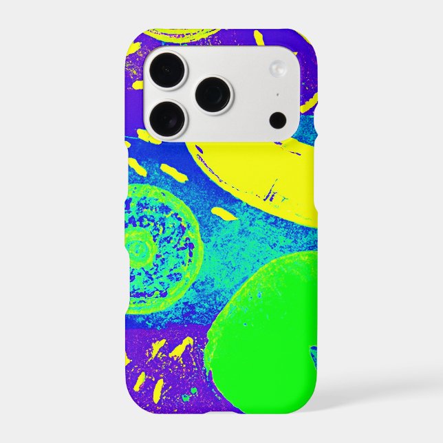 Expressive Fruits Neon Colour Pattern Art (Back)