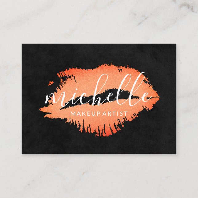 Expressive Kiss Business Card (Front)