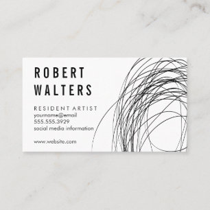 Expressive Line Work Business Card