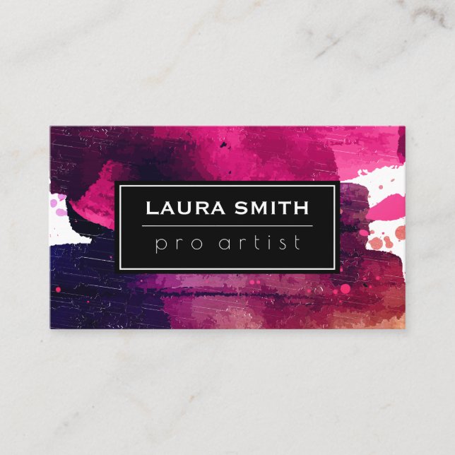 Expressive Paint Business Card (Front)