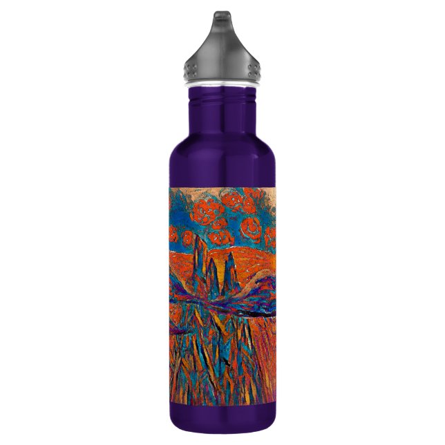 Expressive Roses in the Sky 710 Ml Water Bottle (Right)