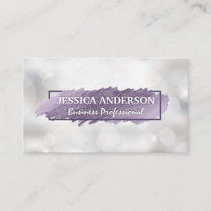 Expressive Scribble   Shimmer Bokeh Business Card