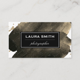 Expressive Sepia Business Card