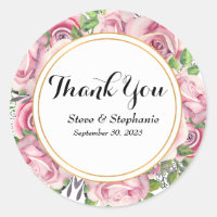 Expressive Thank You Script Sticker