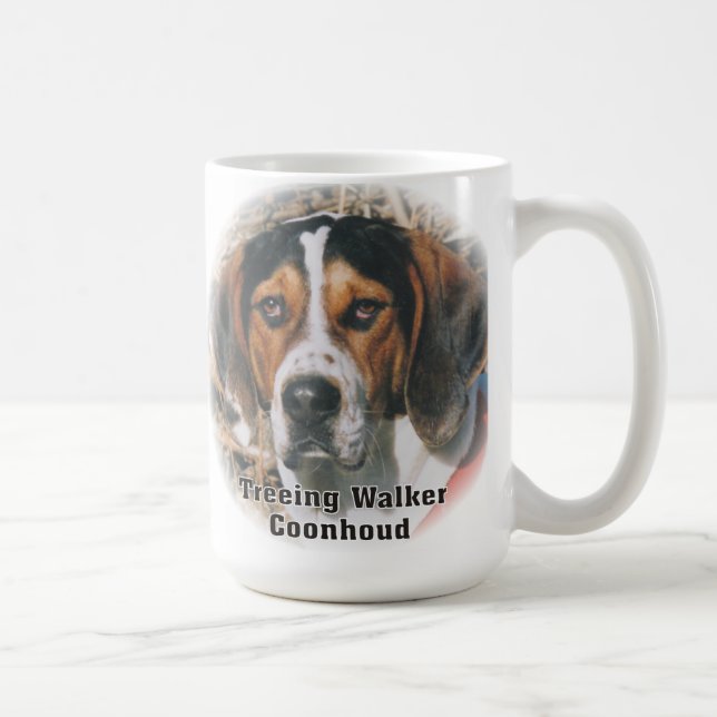 Expressive Treeing Walker Coonhound Mug (Right)