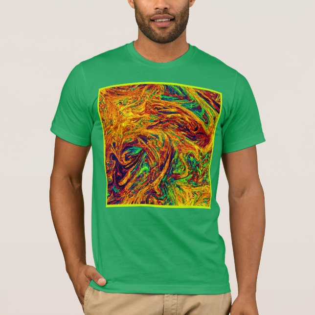 Expressive Vibrant Colour Pattern T-Shirt (Front)