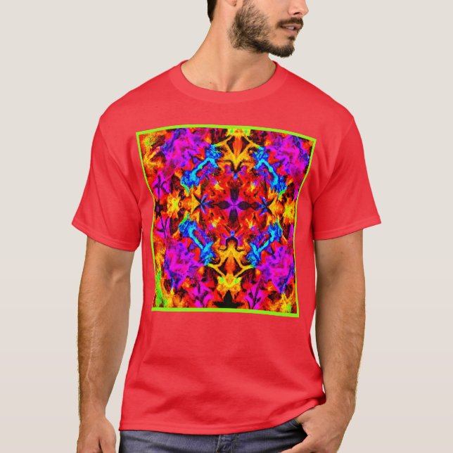 Expressive Vibrant Colours Artistry T-Shirt (Front)