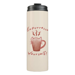 Expurresso Yourself Cats And Coffee Thermal Tumbler