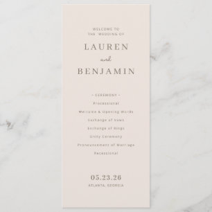 Exquisite Beige Calligraphy Template