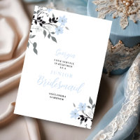 Exquisite Blue Floral Bunch Wedding Jr Bridesmaid