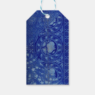 EXQUISITE blue Victorian print Gift Tags