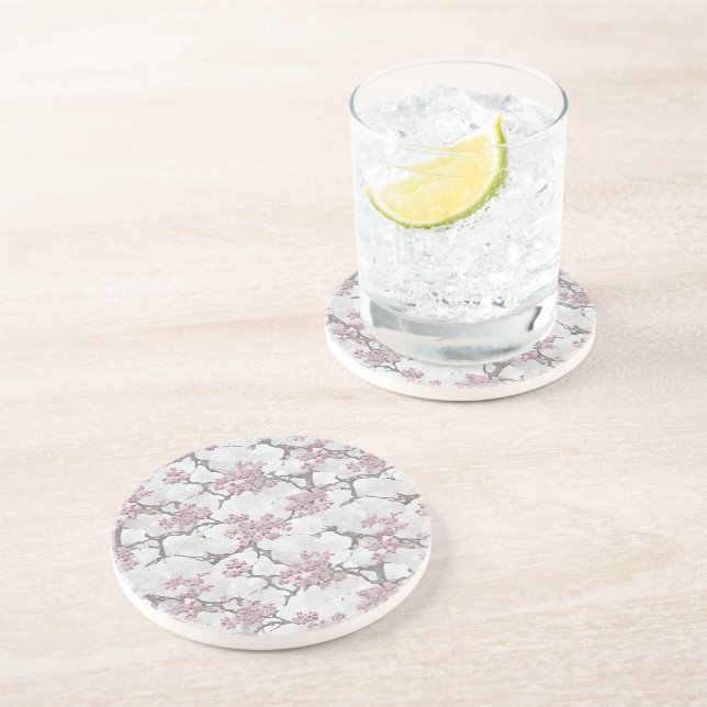  Exquisite Cherry Blossoms Florals  Coaster (Side)