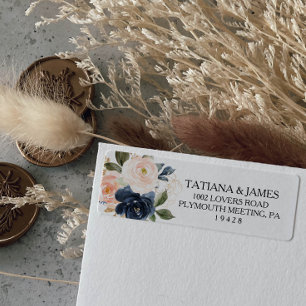 Exquisite Fall Floral Return Address Label