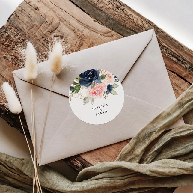 Exquisite Fall Floral Wedding Envelope Seals (Creator Uploaded)