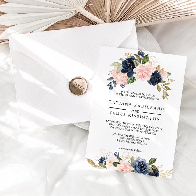 Exquisite Fall Floral wedding Invitation (Creator Uploaded)