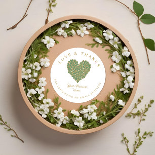 Exquisite Floral Gorgeous Green and Gold Effect Classic Round Sticker