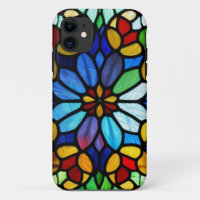 Exquisite Floral Stained Glass Elegance