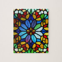 Exquisite Floral Stained Glass Elegance