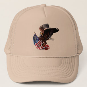 Exquisite Hat - American Flag  and Eagle