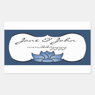Exquisite Lotus in Blue Sticker