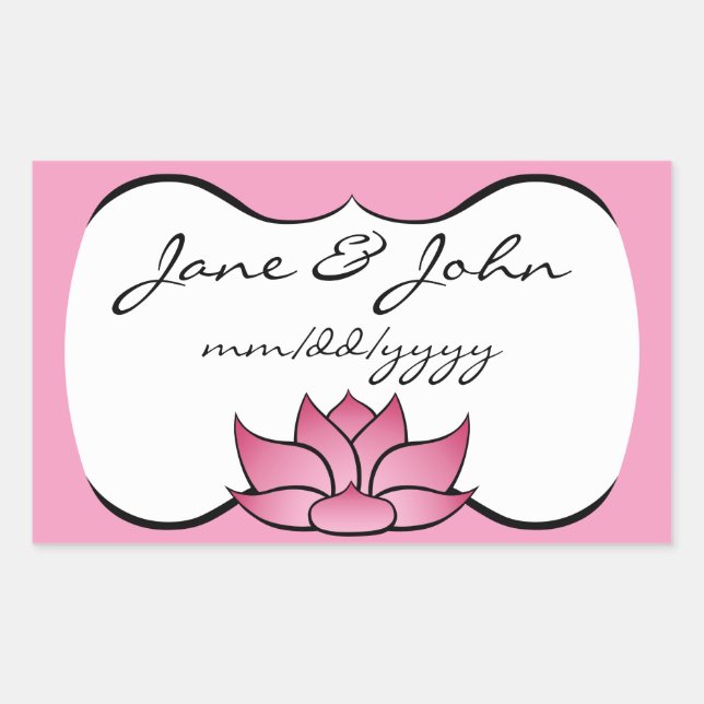 Exquisite Lotus in Pink Sticker (Front)